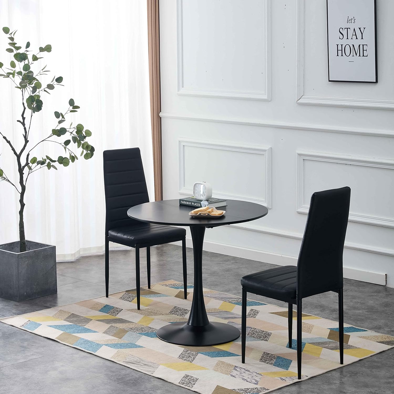 ベビーグッズも大集合 ダイニングテーブル 丸テーブル1テーブル+2